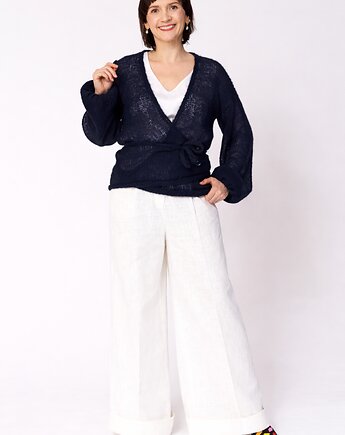 Lekki sweter mgła Nadia - Granatowy, YOU by Tokarska