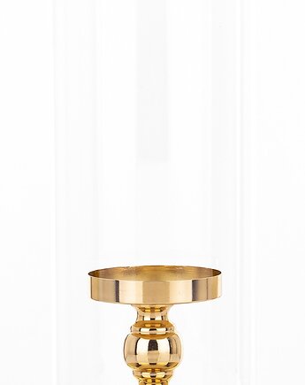 Świecznik złoty z kloszem 36x15 cm KANDILA - II, MIA home