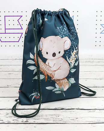 Worek do przedszkola z Imieniem Koala Zielona, Nuva