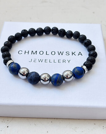 Bransoletka Męska Lapis Lazuli, Chmolowska Jewellery