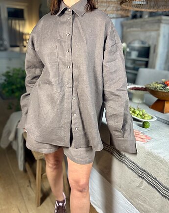 Koszula lniana z kolekcji Day & Night, Nature Bed