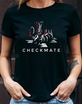 Koszulka damska organiczna Checkmate, ART ORGANIC