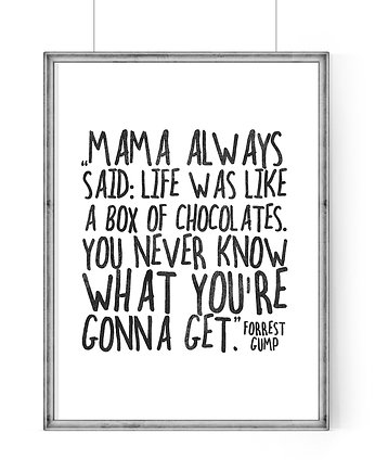 Plakat Forrest Gump-life was like a box...A3, wejustlikeprints