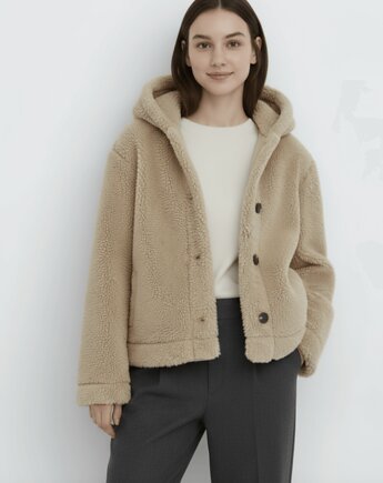 Kurtka 100% Merino Teddy Baranek, Poppi