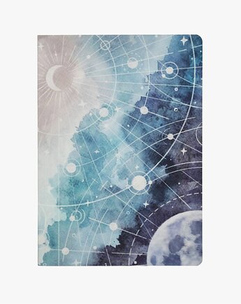 Universe - notatnik A5, bullet journal, dziennik, planer w kropki, Devangari Art