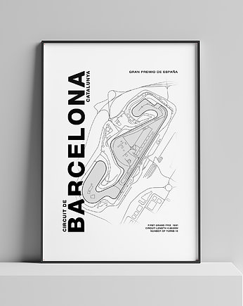 Plakat Tory wyścigowe - Barcelona, Peszkowski Graphic