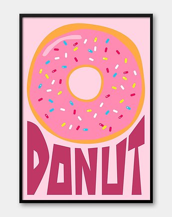Plakat Donut - Pączek, Pracownia Och Art