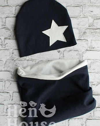 Komplet Star czapka + komin , henhouse