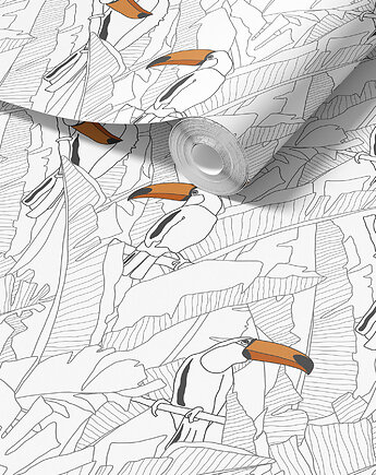 Tapeta do Pokoju Dziecięcego. Tukany., Patternosophy