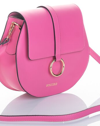 Torebka skórzana na ramię - crossbody  (7101), BOSCCOLO