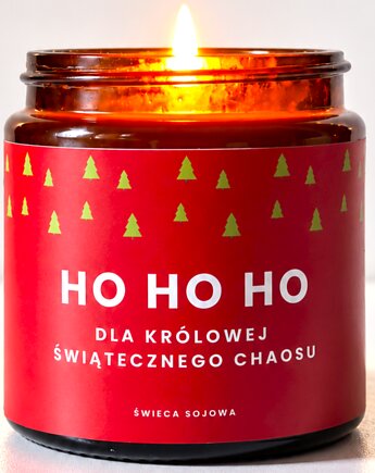 Świąteczna świeczka sojowa z nutą humoru, Świece sojowe Anna Nawrot