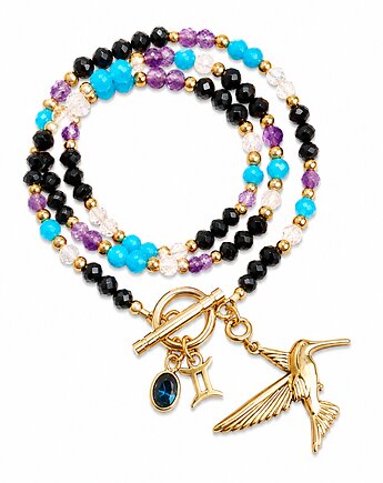 Naszyjnik zodiakalny BLIŹNIĘTA, NESSING handmade