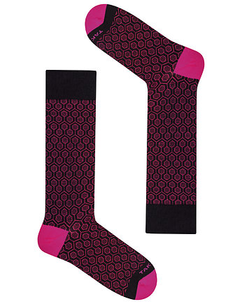 Wełniane skarpetki merino - Wełniana 60m3 (pink), Takapara