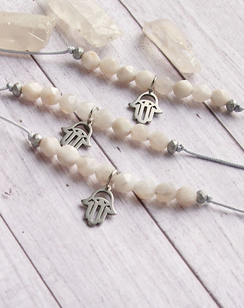 Spokój, ochrona - agat  larimar & hamsa, kaktusia