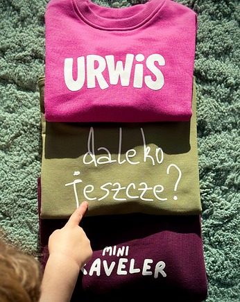 Bluza dziecięca DALEKO JESZCZE? - zielona, Wear Your Journey