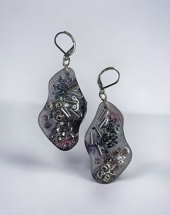 UNIKATOWE kolczyki z żywicy : kolekcja PICASSO : ii