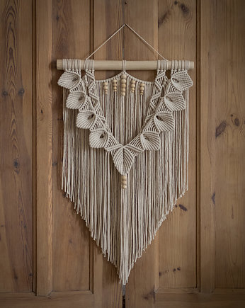 Makrama Pawne S kremowa, Poplecione Makramy