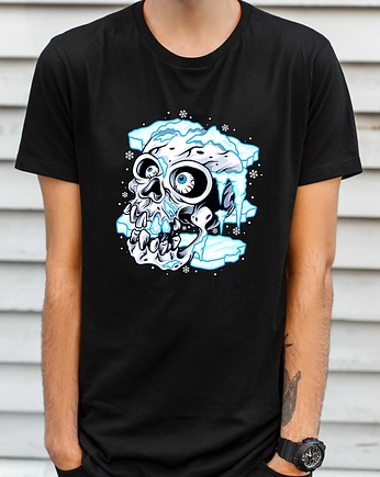 Koszulka  z nadrukiem Winter skull, ART ORGANIC
