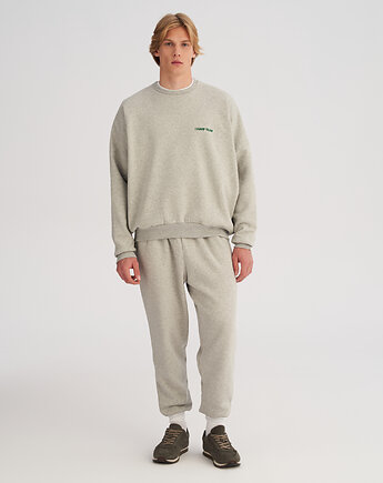 Bluza bez kaptura LOOSE FIT soft grey męska, HARP TEAM