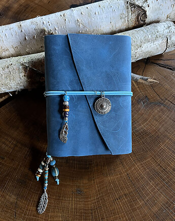 Skórzany dziennik podróży, notes podróżnika, mały pamiętnik, martuch