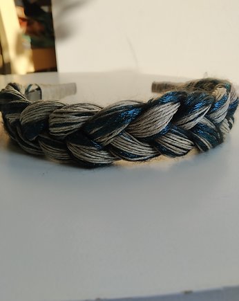 Opaska lniana z granatem, Sparklyyarn