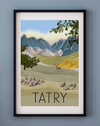 Plakat TATRY, A. W. WIĘCKIEWICZ