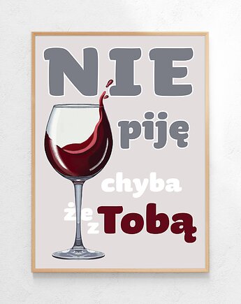 Plakat Nie piję, Czamarska grafika