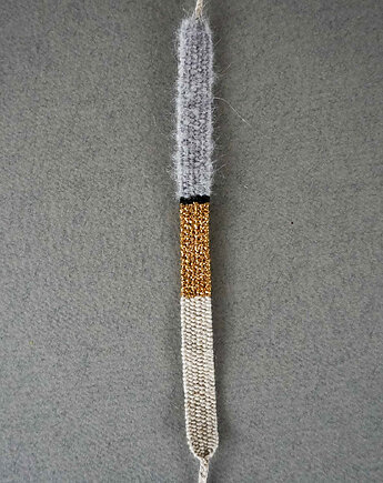 Bransoletka handmade z nici, na sznurku, paseczki, Słońcem Tkane