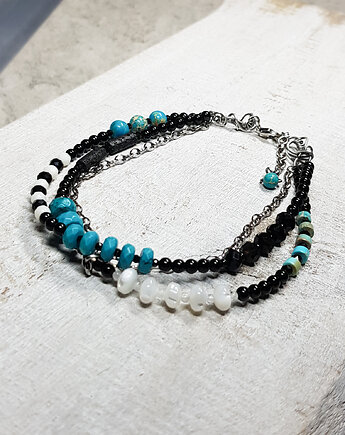 Błękit nieba bransoletka bs4, JanArt