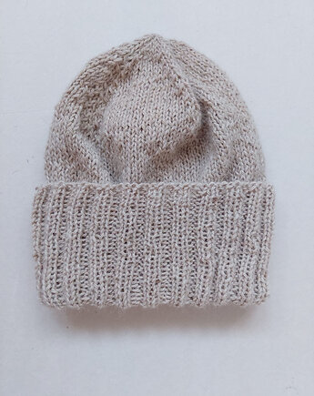 Na drutach "Peru Puna" 100% alpaca beż, madebyjokpa