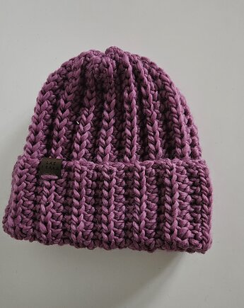 Czapka wełniana kolor winogronowy, Las i Łąka