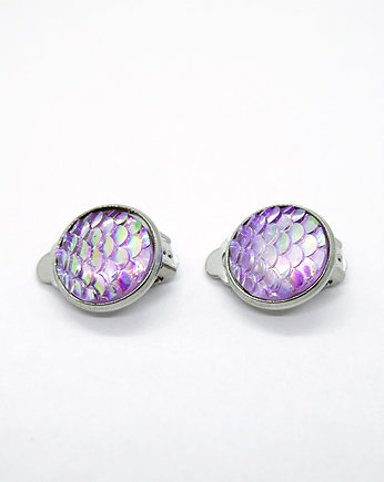 Klipsy - Łuski fioletowe - małe, yenoo