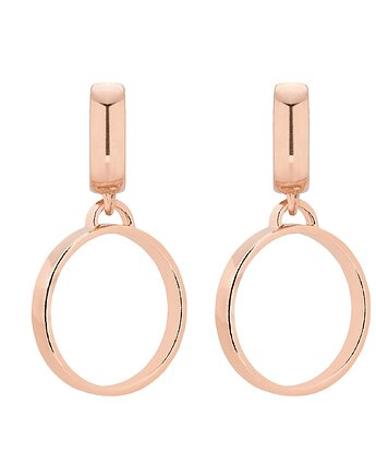 Kolczyki koła z różowego złota, SOTHO