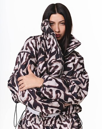 Krótka kurtka bomber zebra wild edition, REST Factory