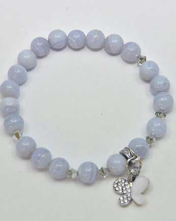 Bransoletka Kamień naturalny  Chalcedon, Lacasilla