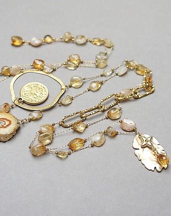 Sautoir /Cytryn/ 12.01.26 - długi  naszyjnik