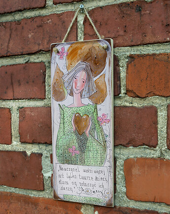 Deseczka z sentencją "Nauczyciel widzi więcej niż tylko twarze dzieci..., 4mara Marina Czajkowska