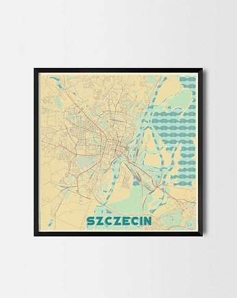 Plakat Szczecin Retro - CityArtPosters, CityArtPosters