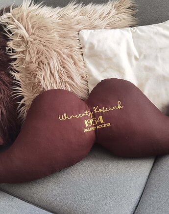 Poduszka personalizowana - wąsy (kolory, tkaniny), Little Angels