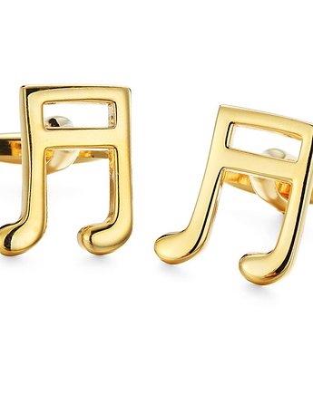 SPINKI DO MANKIETÓW nutki nuta złote muzyk prezent, ZAMIŁOWANIA - Oryginalny prezent