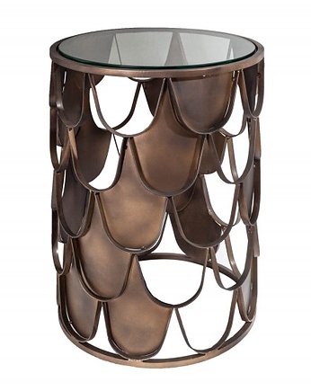Stolik kawowy dekoracyjny Abstract Fish metal 40cm, OSOBY - Prezent dla kolegi