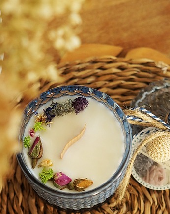 Świeca w szkle No.8 niebieska, MonDu