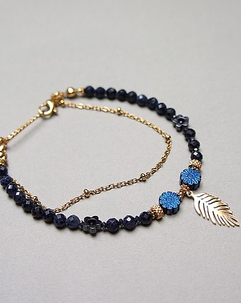 Szafiry  vol. 10 - bransoletka - Szlachetna kolekcja /16.01.25/, KiKa pracownia