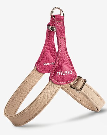 Szelki skórzane Duo Rosa, MUSSO