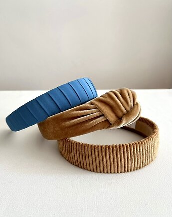 Welurowa supełkowa opaska do włosów Verena, Volie Line