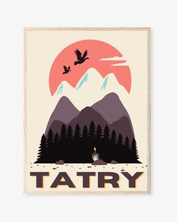 PLAKAT Tatry, góry, ilustracja, górski, OKAZJE - Prezent na Ślub