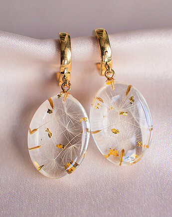 Kolczyki z rzęsek dmuchawca, nature gift