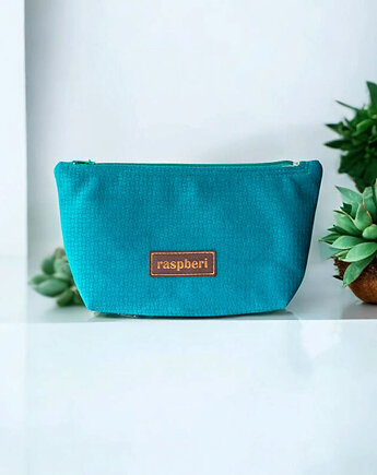 Turkusowa kosmetyczka MIDI, raspberi