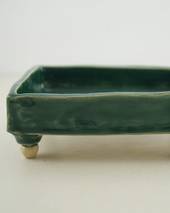 Mydelniczka ceramiczna Medieval (green), Mada Ceramics