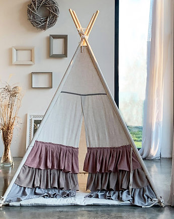 Lniany Zakątek -  tipi, namiot dla dzieci, Muzpony